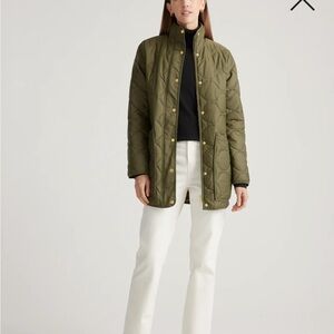 J. Crew Quilted Signature Puffer Coat